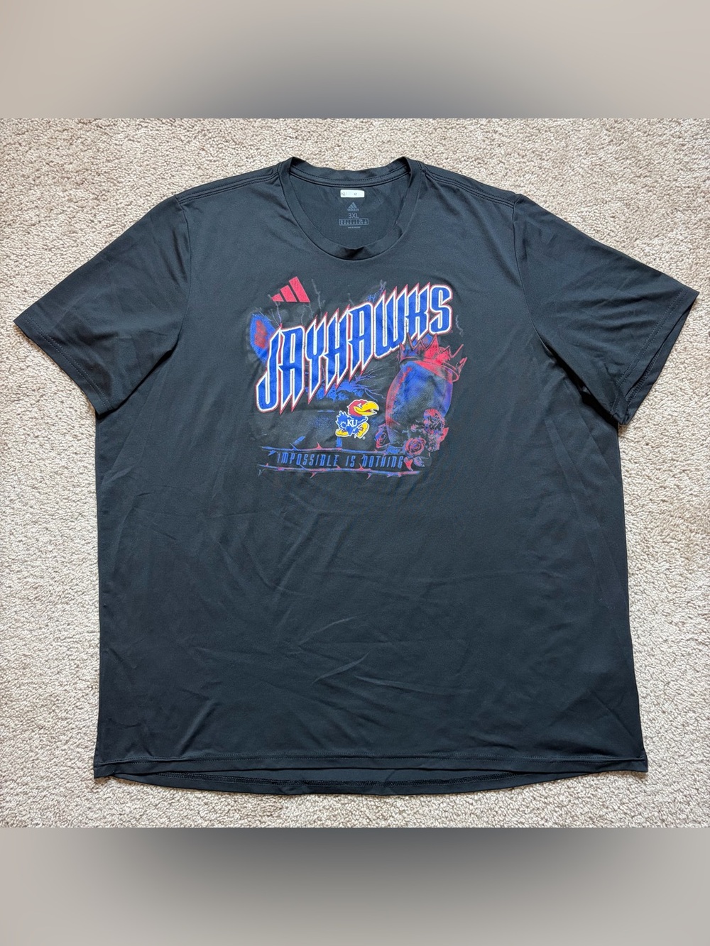 University Kansas Jayhawks Team Issued Short Sleeve Shirt